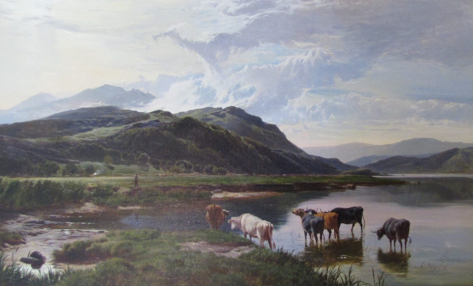 Works of art, like this oil painting of cattle watering in a highland landscape by Sidney Richard Percy used to carry a high insurance valuation. Now unfortunately these wonderful paintings have dramatically fallen in value due to changes in decorative taste.